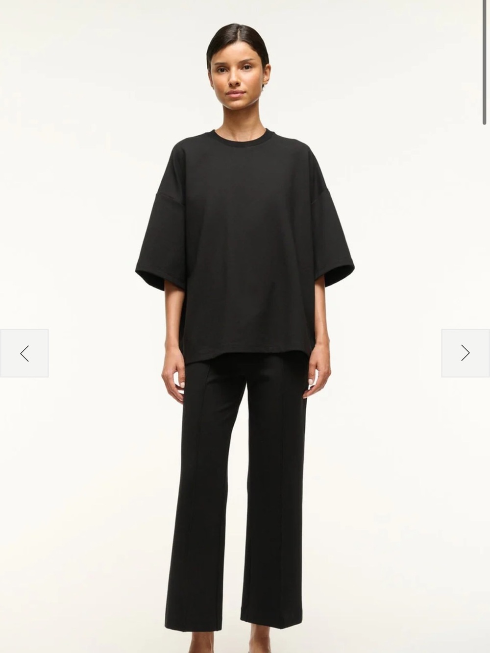 STAUD   Capsule top dark gray with matching pants